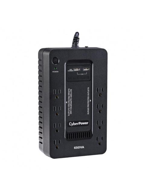 NO BREAK CYBERPOWER SX650U LINEA EN ESPERA 360W 650VA ENTRADA 90V - 120V SALIDA 114V - 126V 8 SALIDAS CONTACTOS - Imagen 3