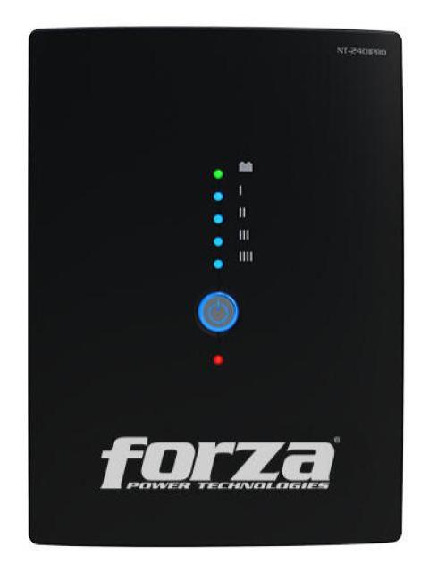 NO BREAK FORZA POWER TECHNOLOGIES NT-2401PRO LINEA INTERACTIVA 1.2KW 2.4KVA ENTRADA 89V - 145V SALIDA 120V 10 SALIDAS