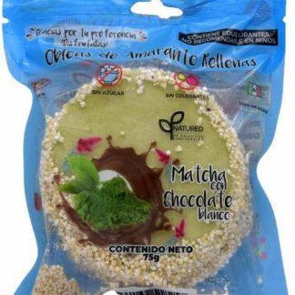 OBLEAS AMARANTO MATCHA CON CHOCOLATE BLANCO 75 G NATURED C 10