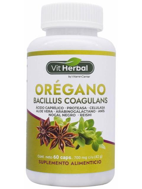 OREGANO BACILLUS COAGULANS 60 CAP VIT HERBAL