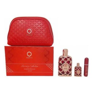 ORIENTICA AMBER ROUGE SET DE 4 PZ CON MINI Y BOLSO UNISEX