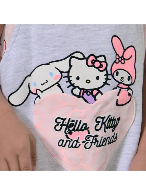 OVEROL HELLO KITTY CINNAMOROLL MY MELODY GRIS HELLO KITTY AND FRIENDS - Imagen 6