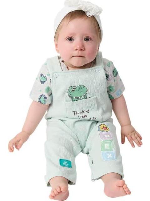 OVEROL REX AZUL MENTA DISNEY BABY - Imagen 2