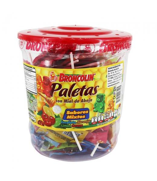 VITROLERO BRONCOLIN C 50 PALETAS CON MIEL DE ABEJA Y EXTRACTOS HE BRONCOLIN