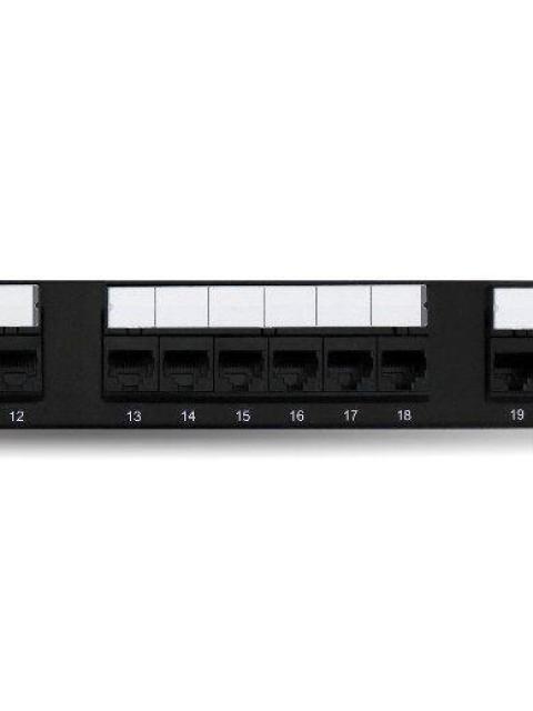 PANEL DE PARCHEO BROBOTIX 24 PUERTOS CAT6 NEGRO 497608 - Imagen 9