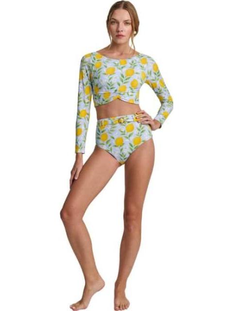 PANTALETA DE BIKINI ESTAMPADO AZUL HOLLY LAND