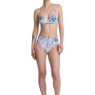 PANTALETA DE BIKINI ESTAMPADO AZUL HOLLY LAND