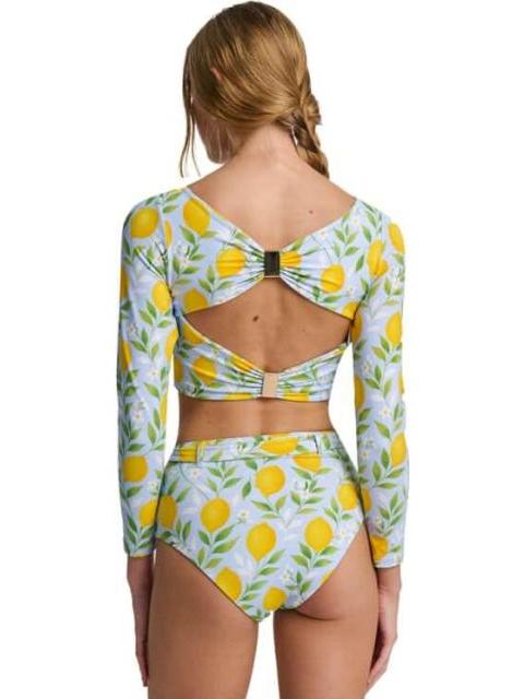 PANTALETA DE BIKINI ESTAMPADO AZUL HOLLY LAND - Imagen 2