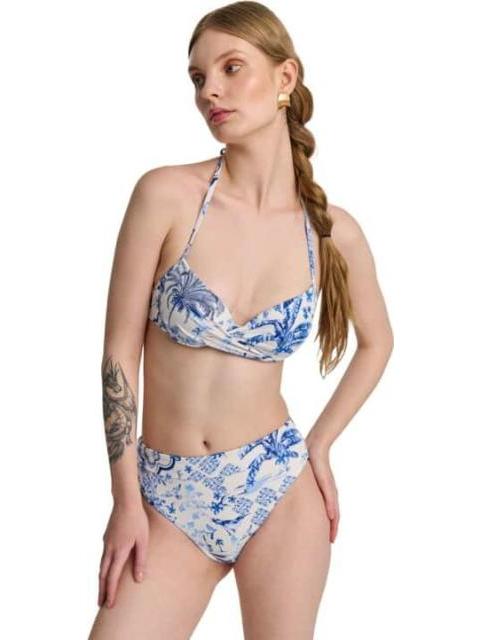 PANTALETA DE BIKINI ESTAMPADO AZUL HOLLY LAND - Imagen 3