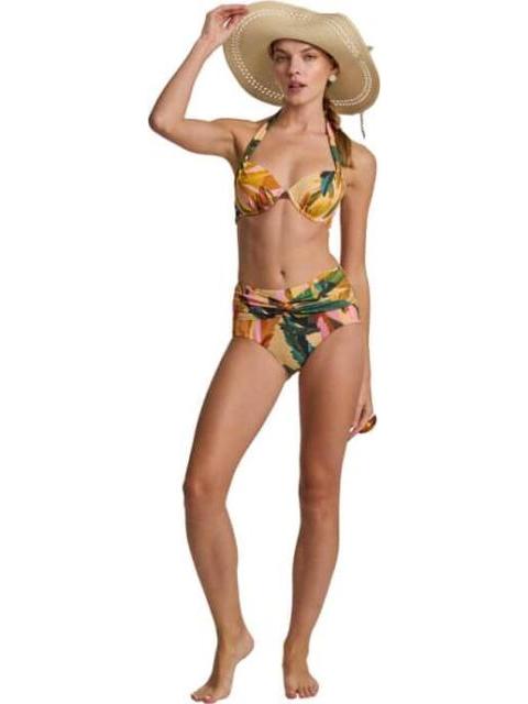 PANTALETA DE BIKINI ESTAMPADO MULTICOLOR HOLLY LAND