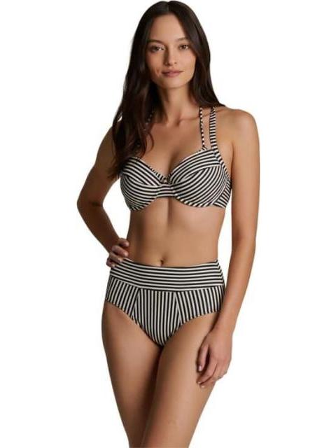 PANTALETA DE BIKINI RAYAS AZUL MARINO HOLLY LAND
