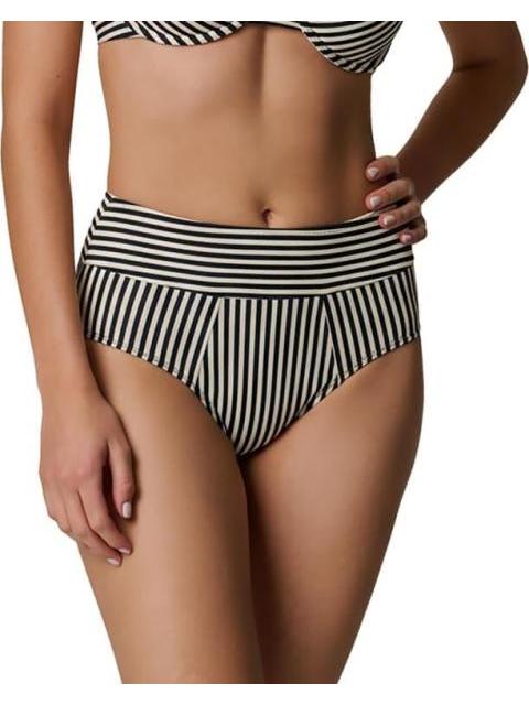 PANTALETA DE BIKINI RAYAS AZUL MARINO HOLLY LAND - Imagen 3