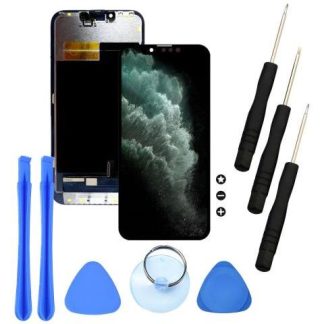 PANTALLA COMPLETA COMPATIBLE CON IPHONE 13 A2631 2633 AMOLED NEGRO