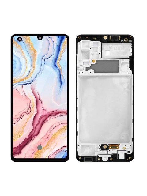 PANTALLA CON MARCO PARA SAMSUNG A32 A325 4G SM-A325M AMOLED COMPLETA NEGRO SLIM COMPANY
