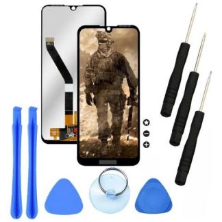 PANTALLA PARA HUAWEI Y6S JAT-LX3 DISPLAY LCD TOUCH COMPLETA REPUESTO PARA CELULAR SLIM COMPANY NEGRO + KIT DE HERRAMIENTA