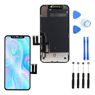 PANTALLA PARA IPHONE 11 A2111 A2221 A2223 INCELL COMPLETA REPUESTO PARA CELULAR SLIM COMPANY NEGRO
