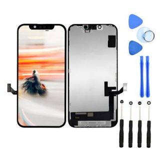 PANTALLA PARA IPHONE 14 A2881 A2649 A2884 AMOLED COMPLETA REPUESTO PARA CELULAR SLIM COMPANY COLOR NEGRO