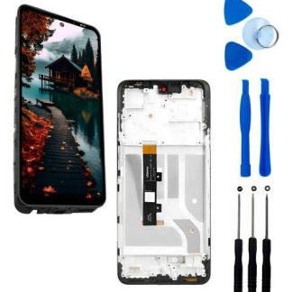 PANTALLA PARA MOTO EDGE 20 LITE XT2139-1 AMOLED CON MARCO NEGRO