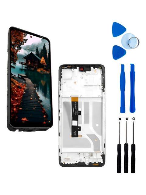 PANTALLA PARA MOTO EDGE 20 LITE XT2139-1 AMOLED CON MARCO NEGRO