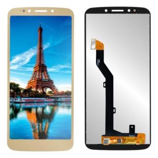 PANTALLA PARA MOTO G6 PLAY XT1922 MOTO E5 XT1944 COMPLETA DORADO