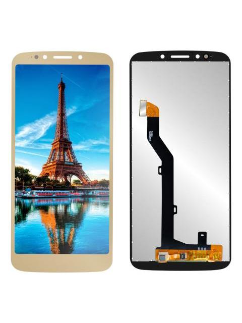 PANTALLA PARA MOTO G6 PLAY XT1922 MOTO E5 XT1944 COMPLETA DORADO