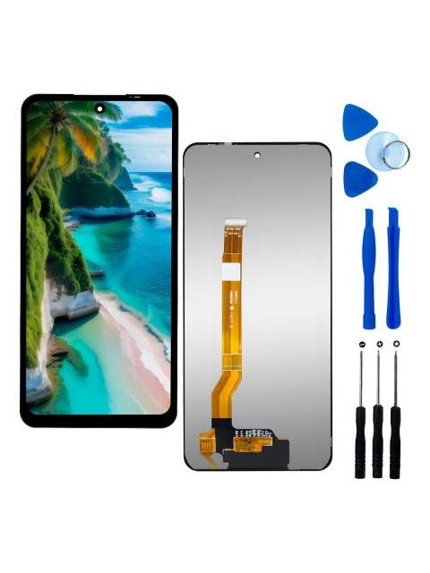 PANTALLA PARA REALME C65 RMX3910 INCELL COMPLETA REPUESTO PARA CELULAR SLIM COMPANY NEGRO + KIT DE HERRAMIENTAS