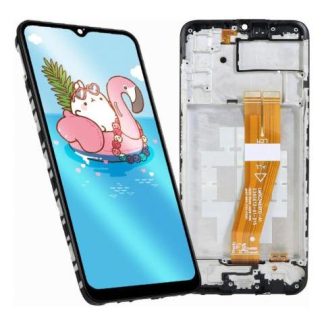 PANTALLA PARA SAMSUNG A03S A037F INCELL COMPLETA CON MARCO NEGRO