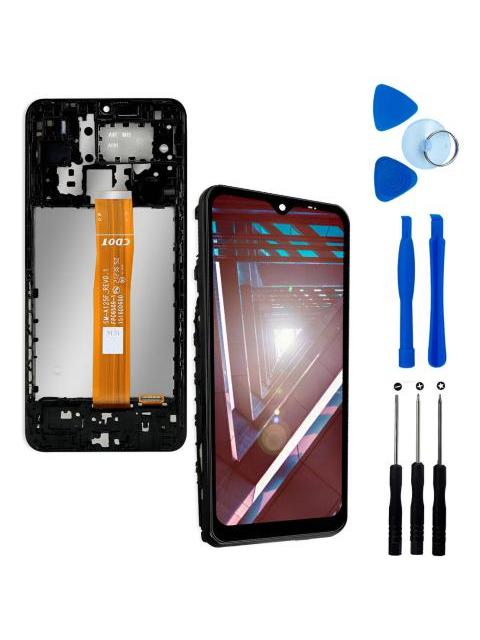 PANTALLA PARA SAMSUNG A12 A125 INCELL COMPLETA CON MARCO NEGRO