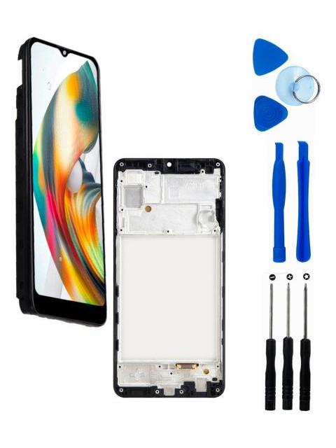PANTALLA PARA SAMSUNG A22 4G A225F A225M INCELL COMPLETA CON MARCO REPUESTO PARA CELULAR SLIM COMPANY NEGRO