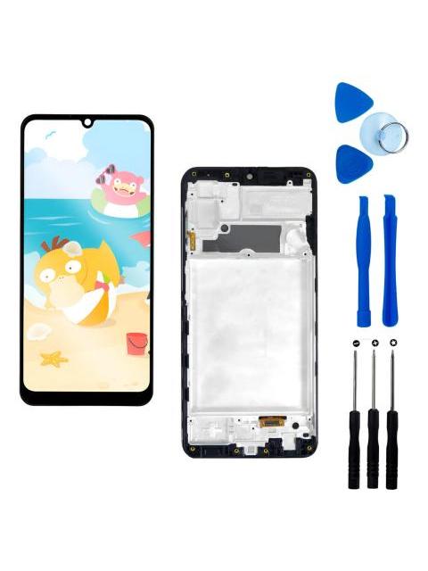 PANTALLA PARA SAMSUNG A22 A225 4G AMOLED COMPLETA CON MARCO NEGRO