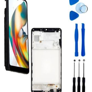 PANTALLA PARA SAMSUNG A22 A225 4G INCELL COMPLETA CON MARCO NEGRO