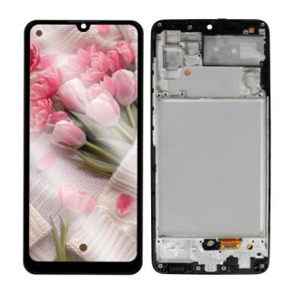 PANTALLA PARA SAMSUNG A32 4G A325M INCELL COMPLETA CON MARCO SLIM COMPANY NEGRO