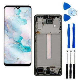 PANTALLA PARA SAMSUNG A33 5G A336 AMOLED COMPLETA CON MARCO NEGRO