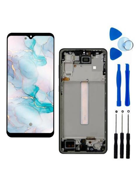PANTALLA PARA SAMSUNG A33 5G A336 AMOLED COMPLETA CON MARCO NEGRO