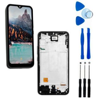 PANTALLA PARA SAMSUNG A34 5G A346M A346M N INCELL COMPLETA CON MARCO REPUESTO PARA CELULAR SLIM COMPANY NEGRO