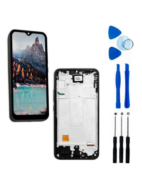 PANTALLA PARA SAMSUNG A34 5G A346M A346M N INCELL COMPLETA CON MARCO REPUESTO PARA CELULAR SLIM COMPANY NEGRO