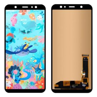 PANTALLA PARA SAMSUNG A6 PLUS A605 A605G AMOLED COMPLETA NEGRO