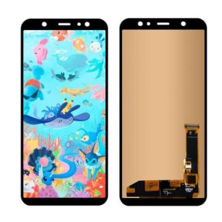 PANTALLA PARA SAMSUNG A6 PLUS A605 A605G AMOLED COMPLETA REPUESTO PARA CELULAR NEGRO SLIM COMPANY