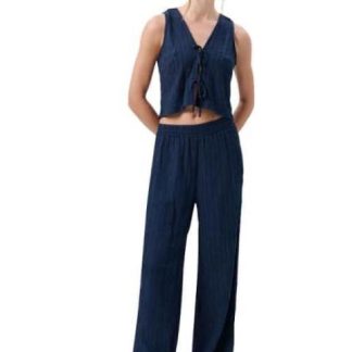 PANTALON AMPLIO AZUL HOLLY LAND