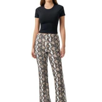PANTALON ANCHO ESTAMPADO BLANCO/NEGRO HOLLY LAND