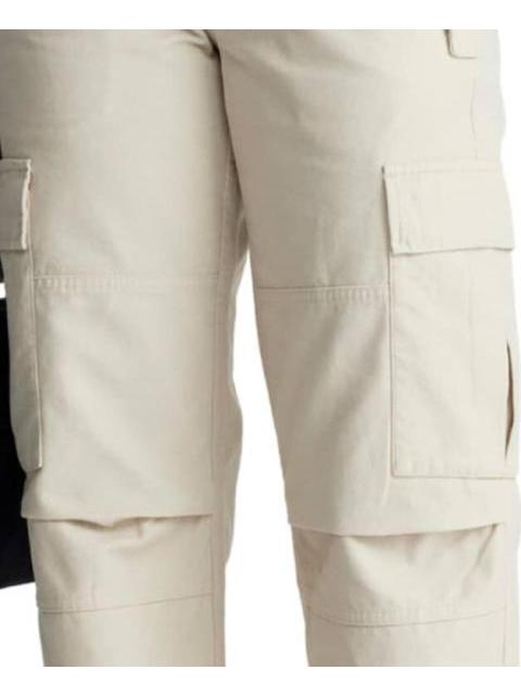 PANTALON CARGO CINTURA REGULAR BEIGE SANTA LOLA - Imagen 4