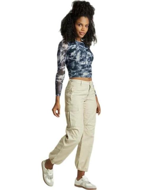 PANTALON CARGO CINTURA REGULAR BEIGE SANTA LOLA - Imagen 5