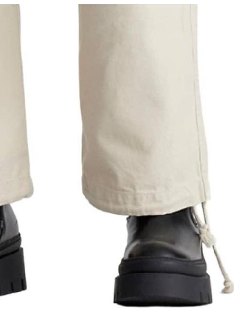 PANTALON CARGO CINTURA REGULAR BEIGE SANTA LOLA - Imagen 5