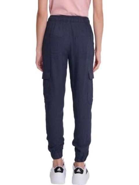PANTALON CARGO DE LINO AZUL HOLLY LAND - Imagen 3