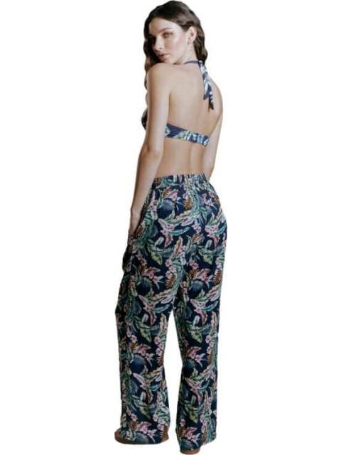 PANTALON PIERNA ANCHA AZUL MARINO PRIMARK - Imagen 4
