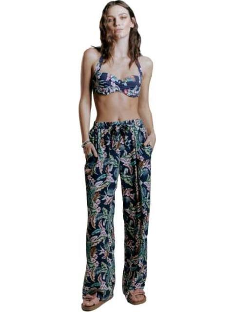 PANTALON PIERNA ANCHA AZUL MARINO PRIMARK - Imagen 5