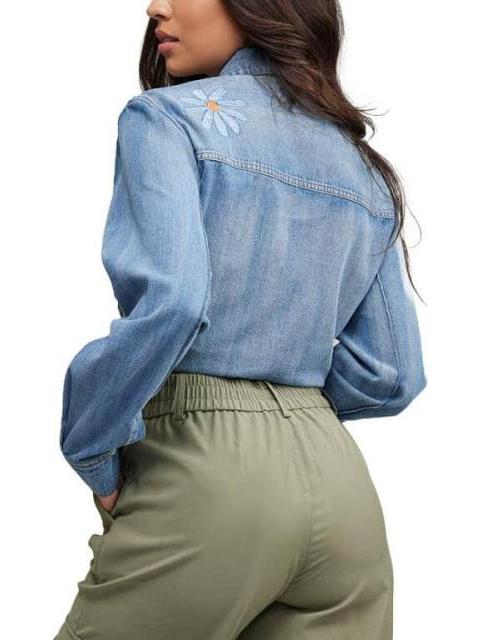 PANTALON RECTO CINTURA ALTA VERDE OLIVO HOLLY LAND - Imagen 4
