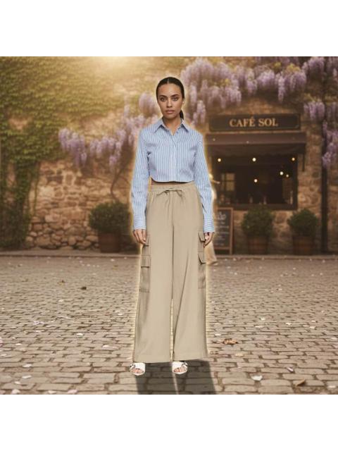 PANTALON CINTURA ALTA CAMEL HOLLY LAND