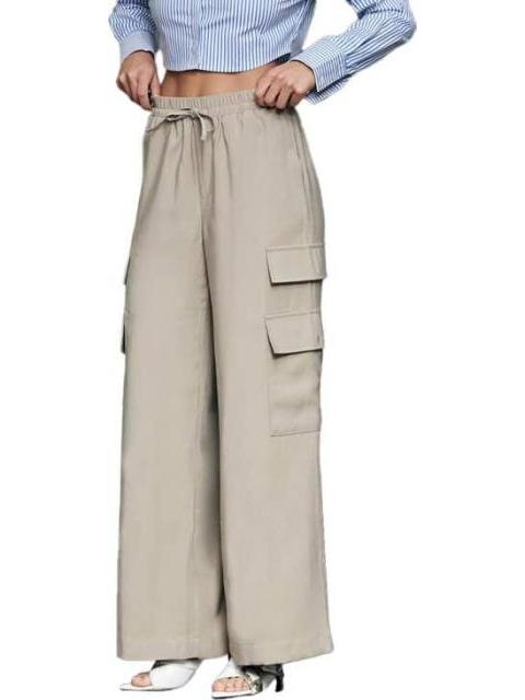 PANTALON CINTURA ALTA CAMEL HOLLY LAND - Imagen 4