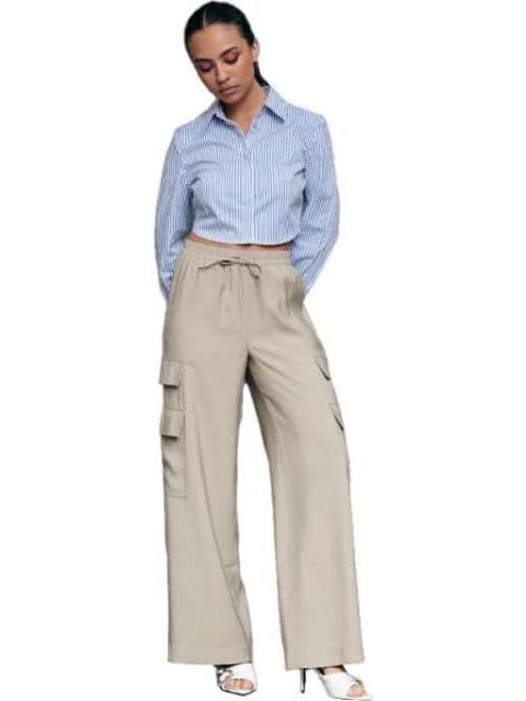 PANTALON CINTURA ALTA CAMEL HOLLY LAND - Imagen 6